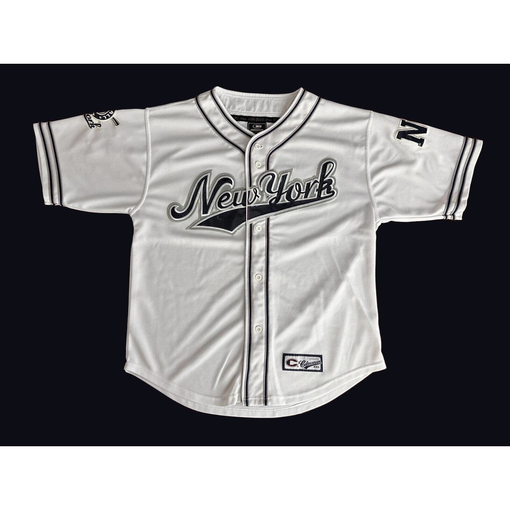 Vintage New York Yankees Jersey Colosseum Sports Men's Large MLB Baseball White